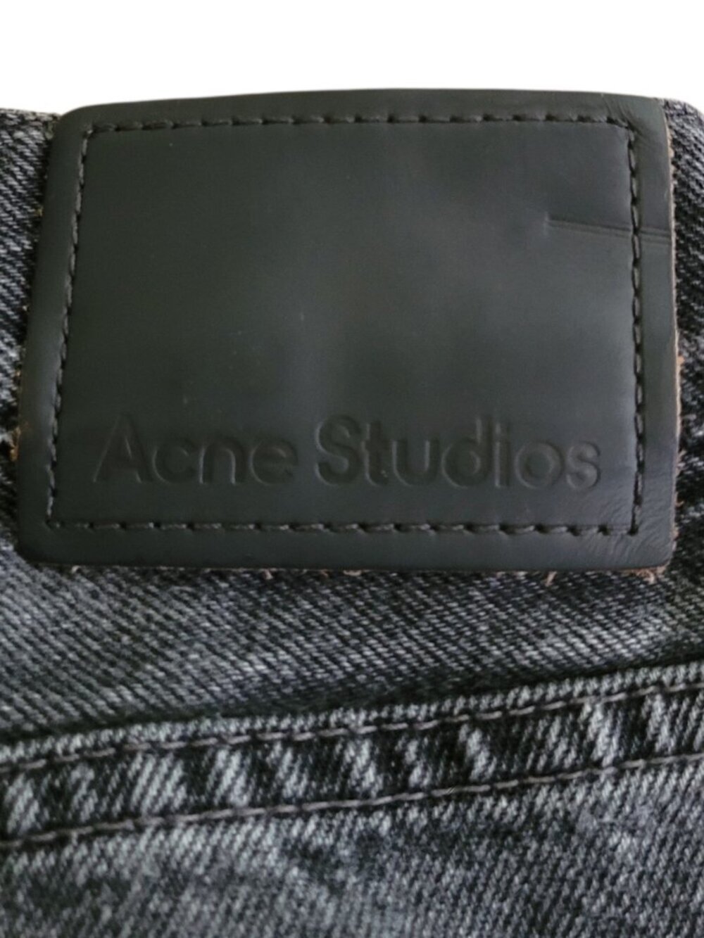 Acne Studios 1981F FN Vintage Black Wide Leg Jeans Size 34 Made Italy Denim - Picture 13 of 14